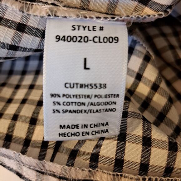HAVE CUTE PLAID SHORTS IN BLACK/WHITE SZ L - Picture 10 of 11